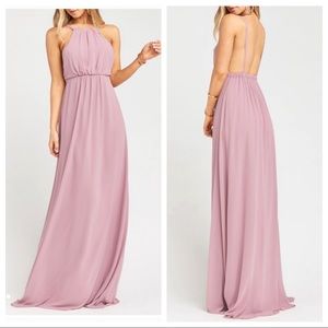 Show Me Your MuMu Amanda Maxi Dress Rose sz xxs